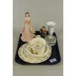 A mixed lot of ceramics comprising of a Bunnykins breakfast set, Hummel,