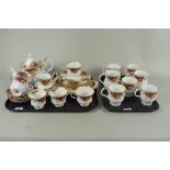 A Royal Albert 'Old Country Roses' twenty eight piece part tea service