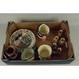 A collection of Royal Doulton items including a Doulton Lambeth vase,