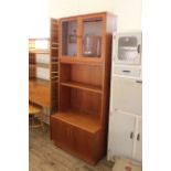 A G Plan teak cupboard bookcase,