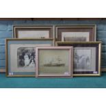 A pair of framed late 19th Century photograph portraits of a lady and gentleman,
