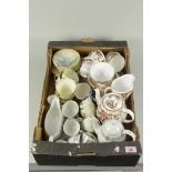 A box of various part tea sets including Art Deco Grafton,