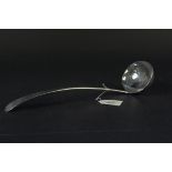 A Georgian Scottish silver ladle, hallmarked Edinburgh 1806 (makers mark rubbed), approx 35.