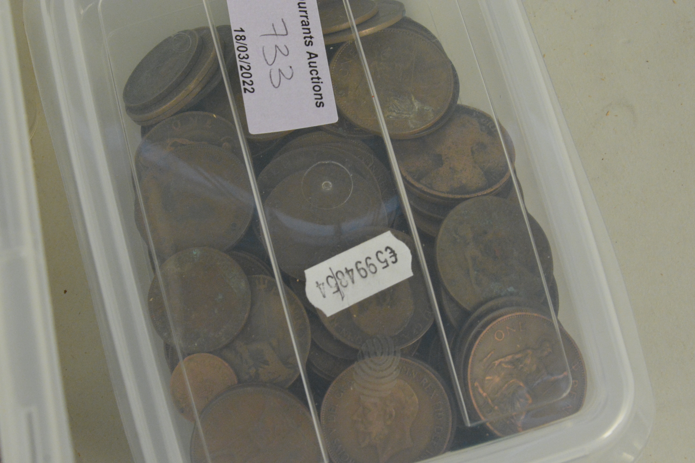 A quantity of 19th and 20th Century UK circulated copper coins including 1D, - Image 2 of 3
