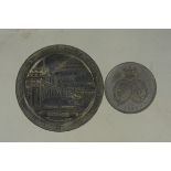 A large 19th Century medal 'London Annual International Exhibition of all Fine Arts,