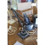 A 1940's black Anglepoise lamp by Herbert Terry,