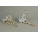 Two boxed vintage Lladro Daisa figurines of ballet dancers, circa 1990's,