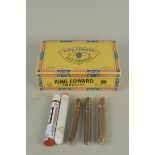 A still shrink wrapped box of King Edwards Imperial cigars,