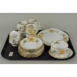 Royal Albert part tea service, six cups, five saucers,