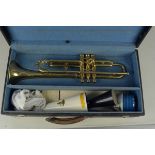 A brass trumpet 'Stylist' by John Grey & Sons,