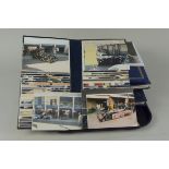 An interesting group of five vintage photograph albums,