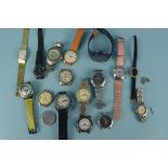 A quantity of vintage and modern ladies and gents watches including Swatch,