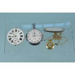 A mixed lot consisting of a Smiths stopwatch,