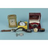 A mixed lot consisting of a gents Rotary Sea Captain, an Avia wristwatch plus three watches,