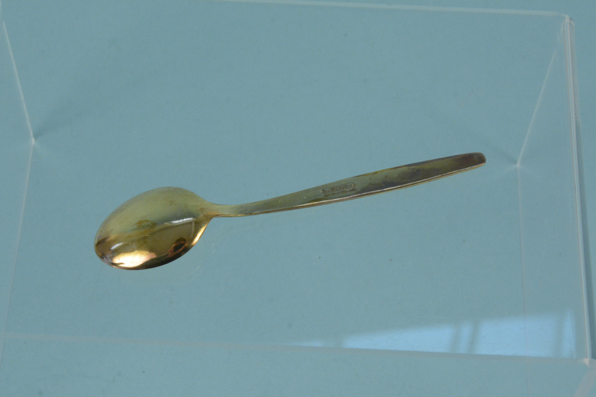 A set of David Anderson silver gilt enamelled coffee spoons in original box and original tag - Image 2 of 3