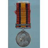 A Q.S.A. medal with Modder River clasp to 9399 Corpl D.Erwin R.H.A. (N.B.