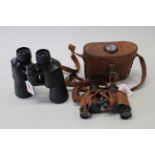 A pair of WWII era U S Army Signal Corps binoculars S/No.
