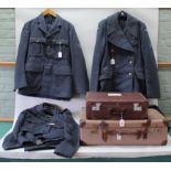 An airman's service book to 4111516 Briggs together with other ephemera, two cases of cloths,