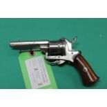 A six shot 7mm pin-fire revolver,