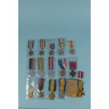 A quantity of medals including nine WWII examples and three WWI