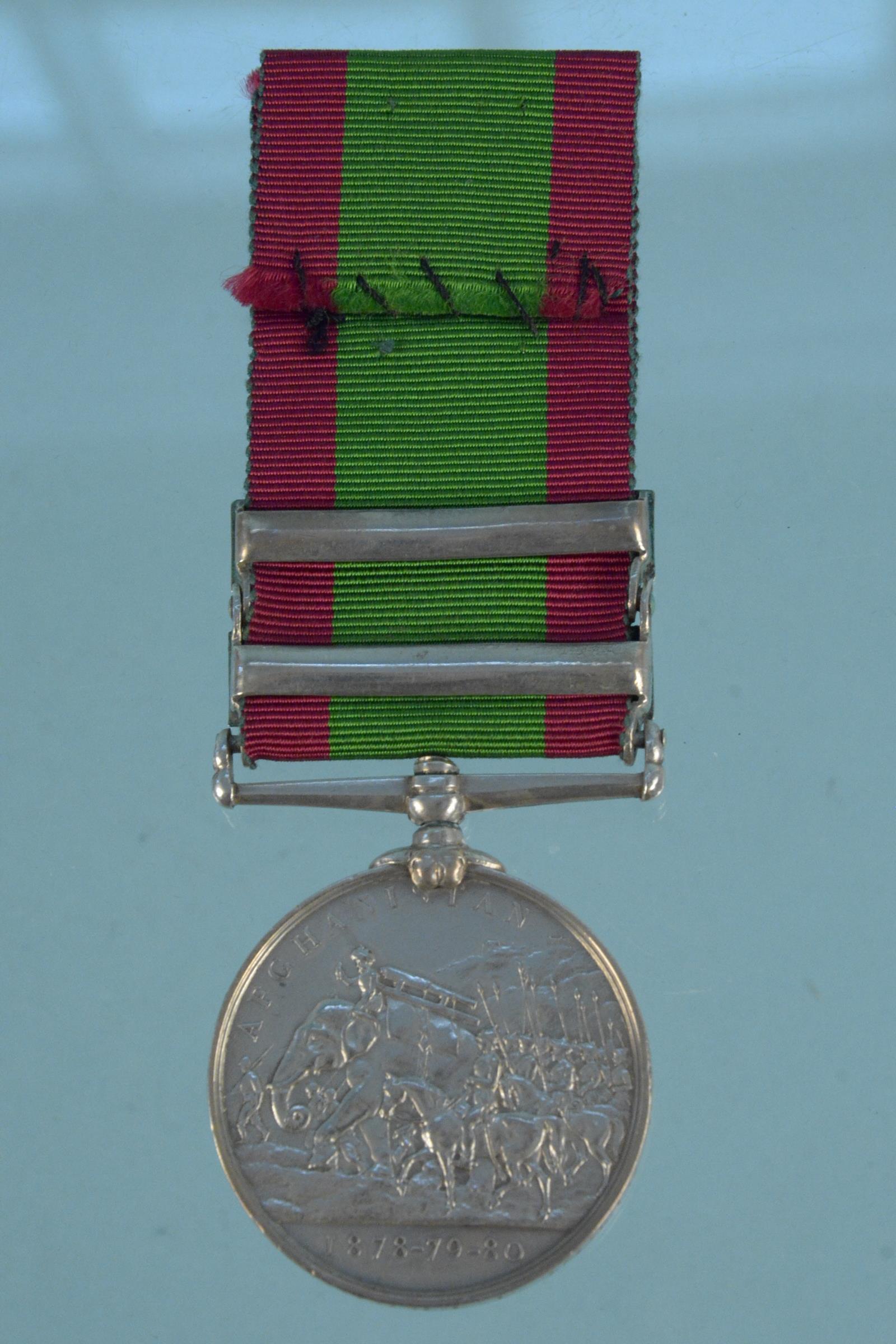 An Afghanistan medal with Kabul and Charasia clasps to 5959 Sergt J.Froggart G/3rd R.A. - Image 3 of 4