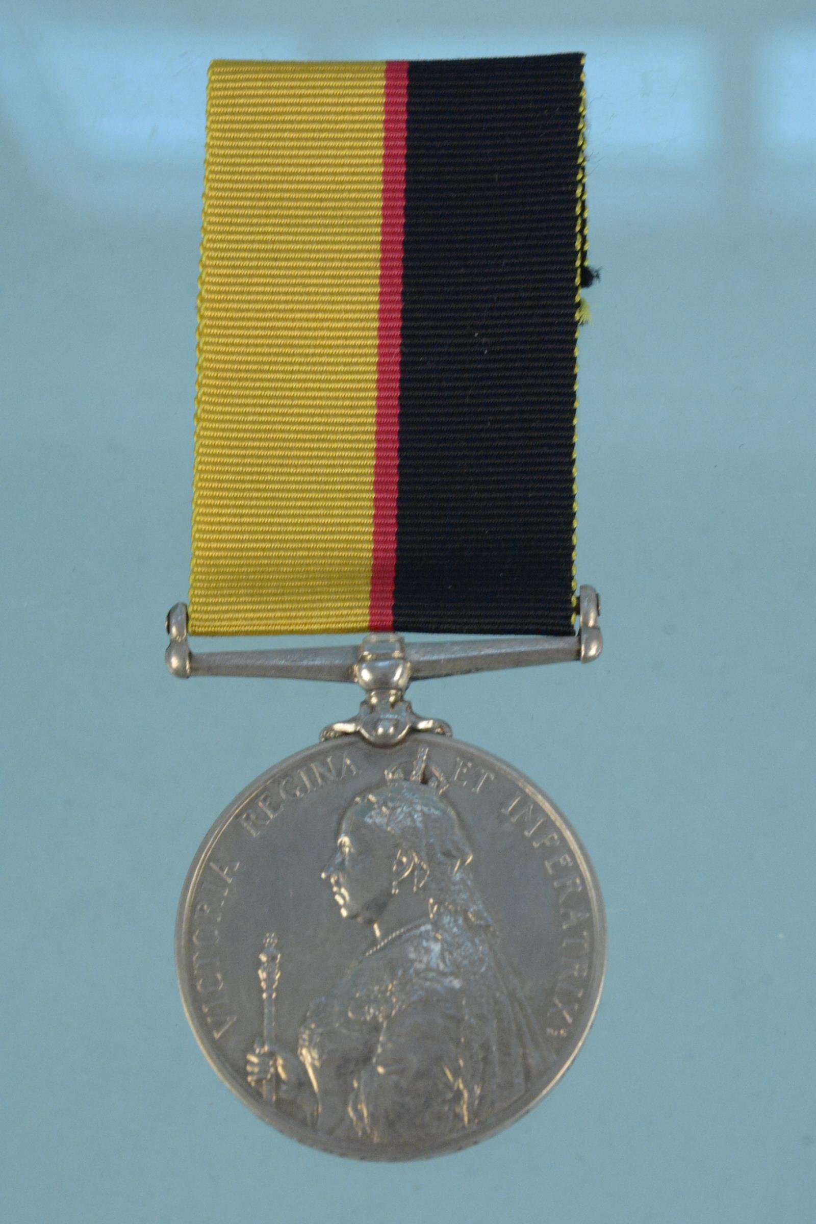 A Queens Sudan medal to 8024 P.J.Slemen R.A.M.C.