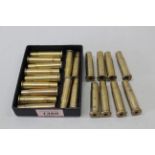 Twenty one brass cases (.43 Spanish) calibre mixed head stamps