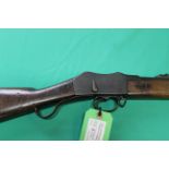 A .577/450 cal Martini Henry Mk II carbine, lock marked Vic Crown over V.R., B.S.A.