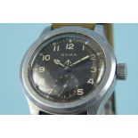 A circa 1940's Cyma wristwatch, one of the 'Dirty Dozen',