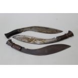 Three kukri (all without scabbards)