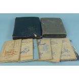 A large well filled postcard album of topographical cards,
