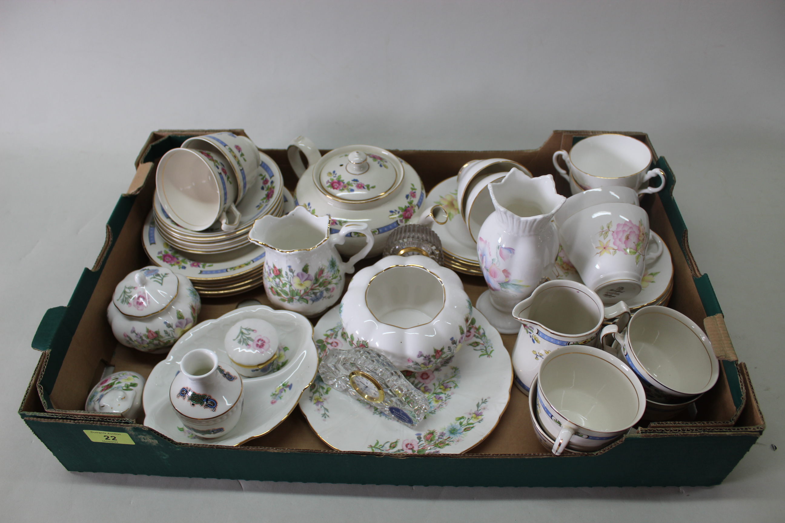 A small selection of Aynsley china, mainly 'Wild Tudor' pattern,