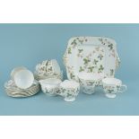 A Wedgwood Wild Strawberry twenty one piece part tea set