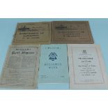 Two 1916 bombardment of Lowestoft pictorial brochures plus a 1930 programme for the opening of the