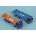 A Dinky Toys 903 Foden Flat Truck unboxed and playworn and a Foden 8 wheel Diesel Wagon in a rare