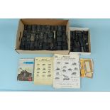 Approx forty 'Roco' Austria HO model miniature tanks and vehicles with original paperwork