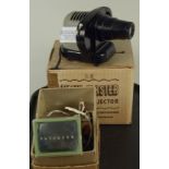 An original boxed Sawyers electric Viewmaster Junior Projector plus a Paterson viewer