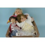 Three vintage Zapf creation dolls,