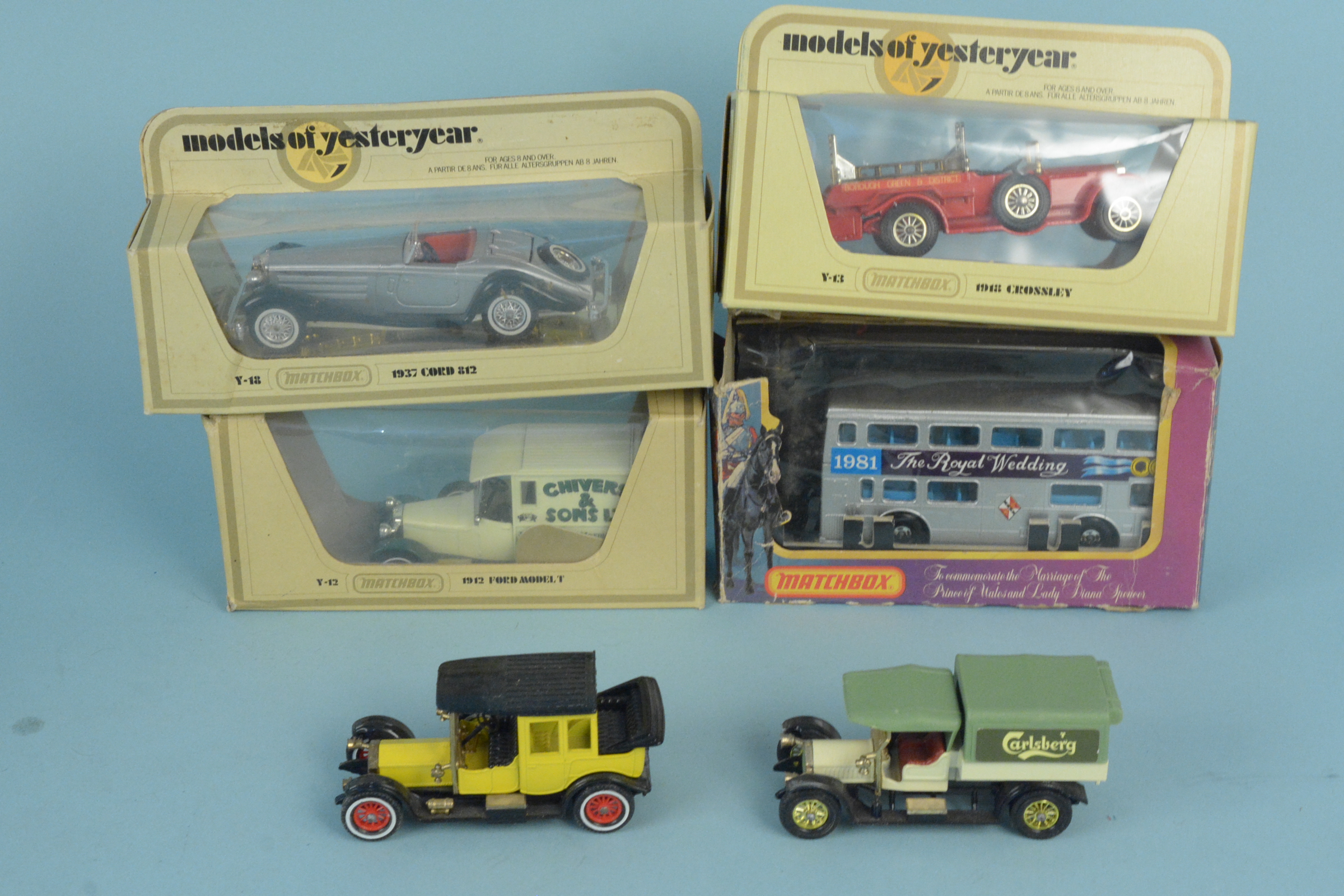 A box of Matchbox Models of Yesteryear including 1981 Royal Wedding bus - Image 2 of 3