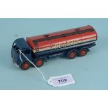 A Foden 14 Ton Tanker 'Regent' with dark blue cab and chassis,