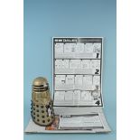 A 'Seans' Doctor Who model Dalek, fully constructed with box and instructions,