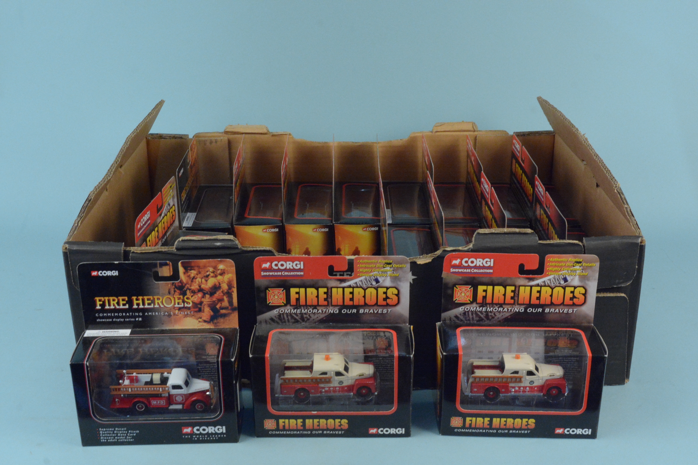 Sixteen boxed Corgi 'Fire Heroes' die cast vehicles