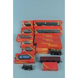 Vintage Triang boxed train coaches,
