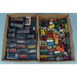 A mixed selection of vintage Matchbox vehicles (all playworn) plus various boxed 'high speed' 1:87