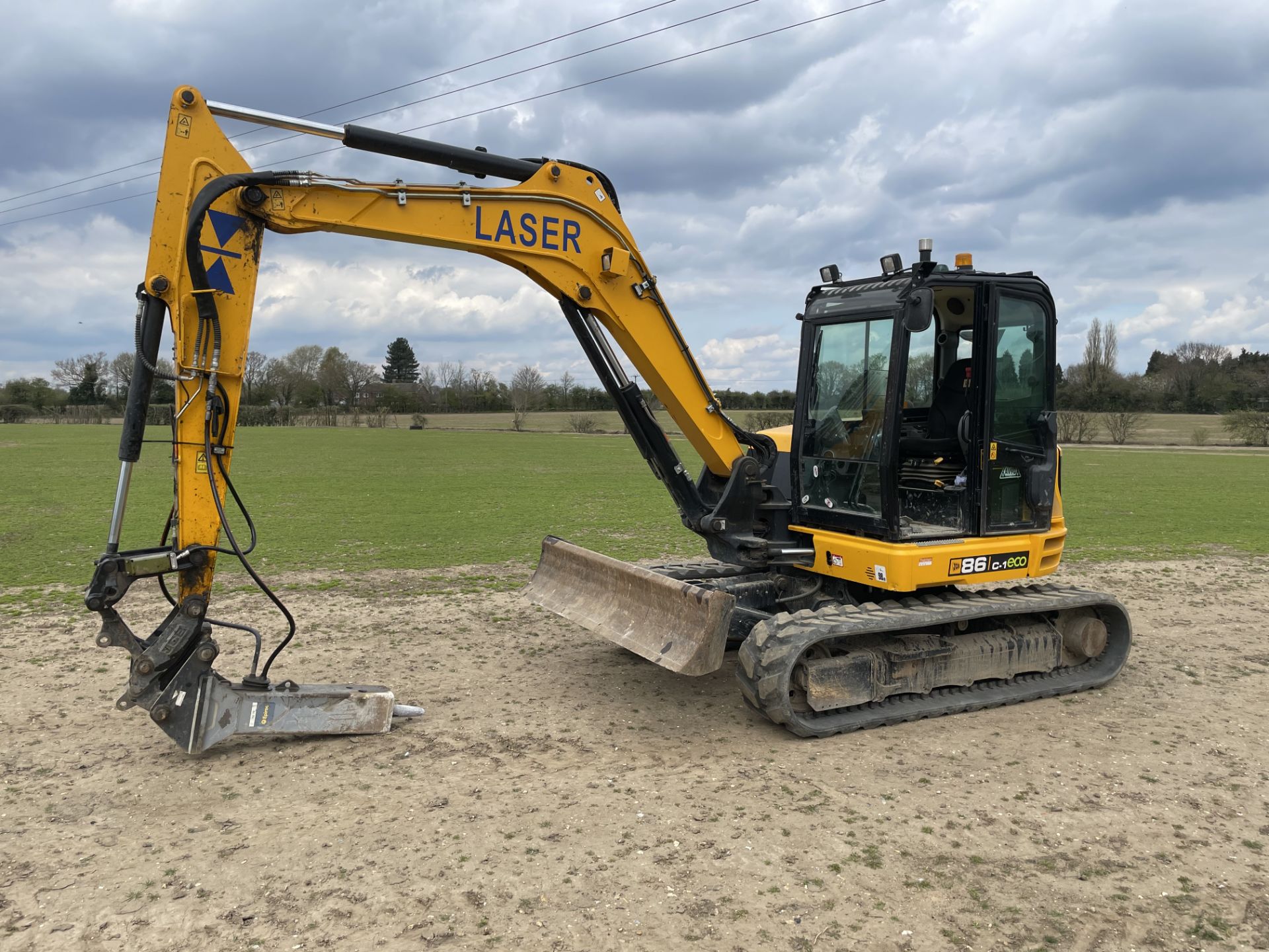 2019 JCB 86C-1 8T Excavator - 1992 Hours, Hydraulic QH, GPS Enabled, Trimble earthworks,