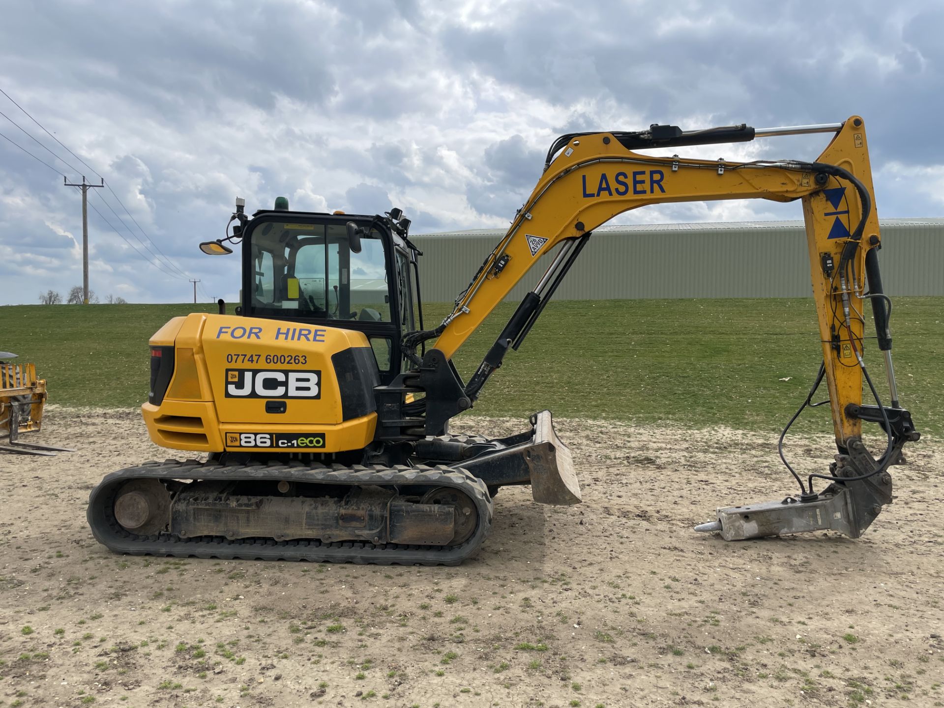 2019 JCB 86C-1 8T Excavator - 1992 Hours, Hydraulic QH, GPS Enabled, Trimble earthworks, - Image 5 of 15