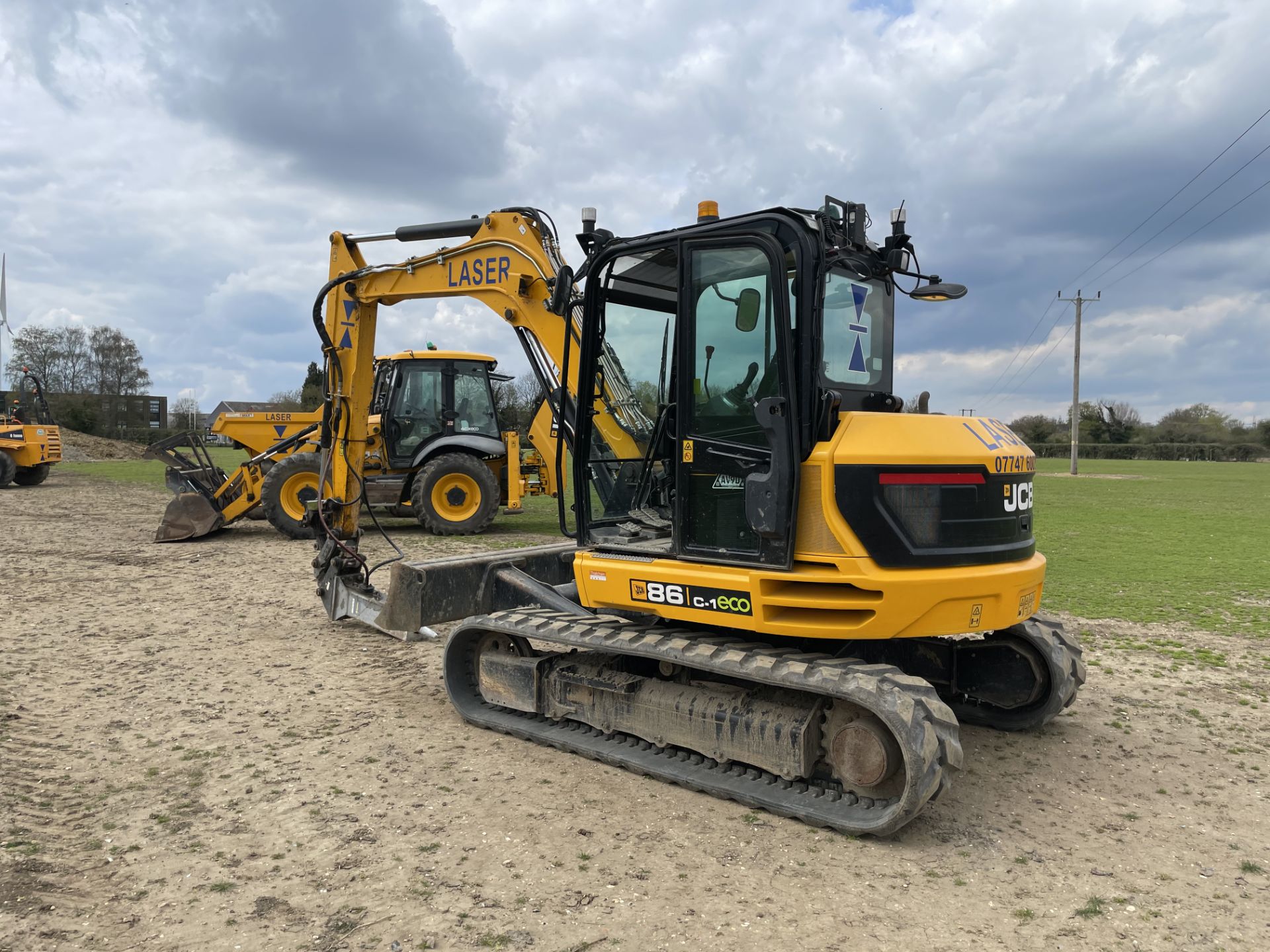 2019 JCB 86C-1 8T Excavator - 1992 Hours, Hydraulic QH, GPS Enabled, Trimble earthworks, - Image 3 of 15