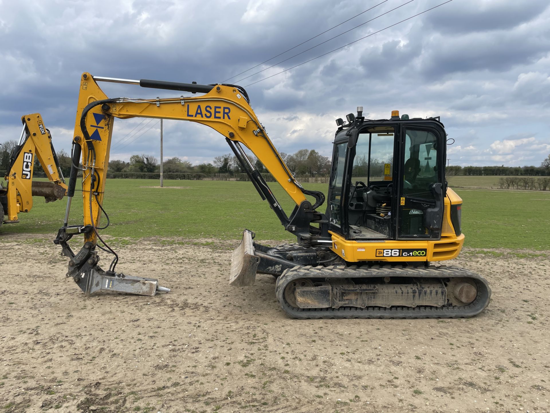 2019 JCB 86C-1 8T Excavator - 1992 Hours, Hydraulic QH, GPS Enabled, Trimble earthworks, - Image 2 of 15