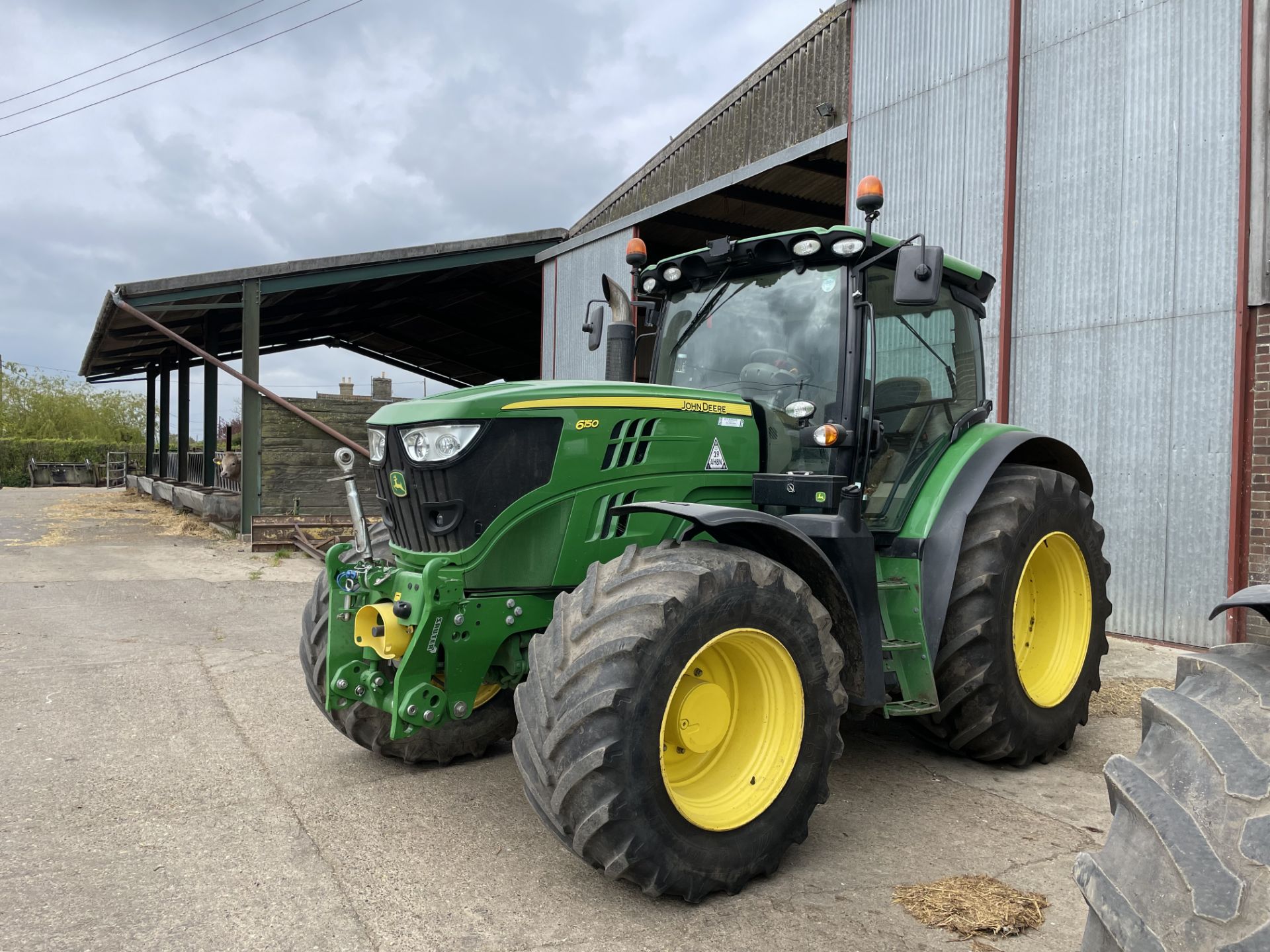 2013 John Deere 6150R 4wd Tractor, approx 6112 hours, Reg No. - Image 4 of 13