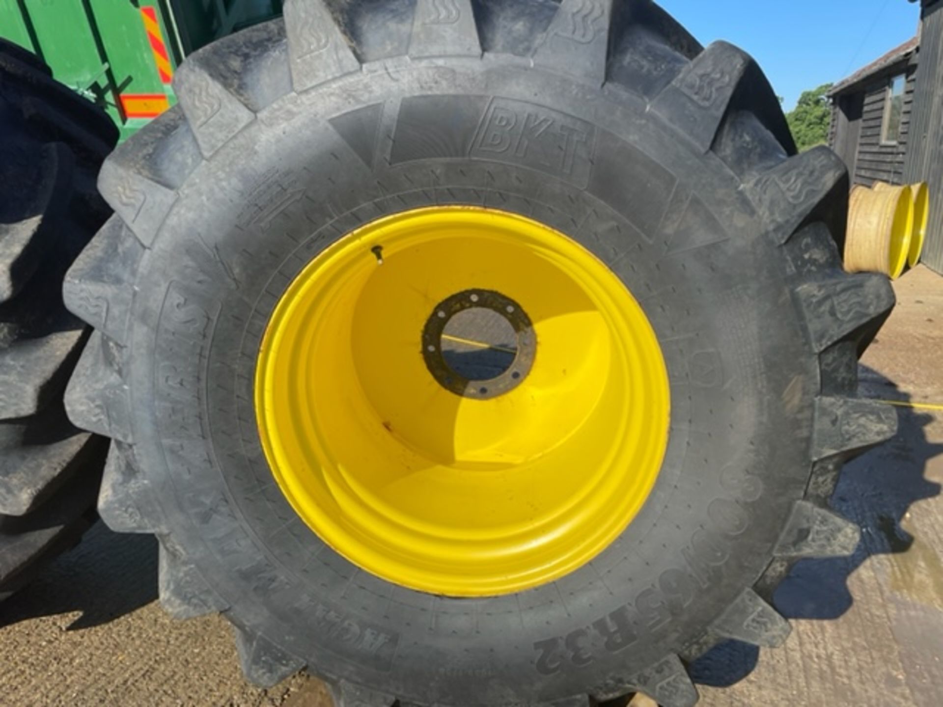 2 x BKT Agri Max 800/65 R35 tyres and rims, - Image 2 of 7